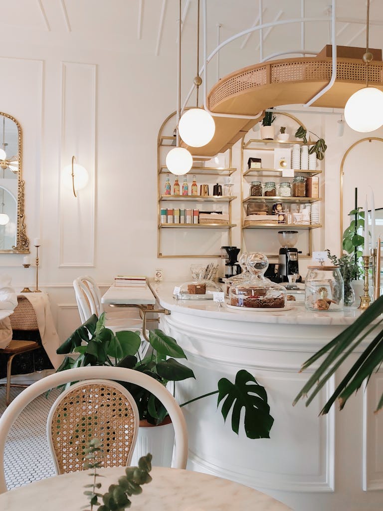 Modern Luxurious Cafe Interior