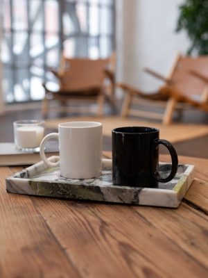 Mugs on Marble Tray