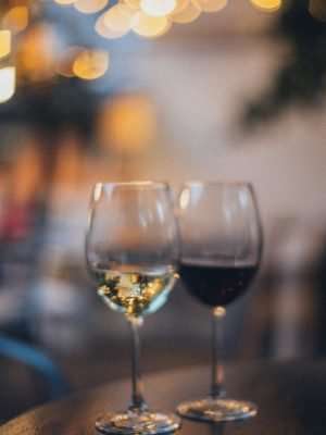 Shallow Focus Photo of Two Wine Glass